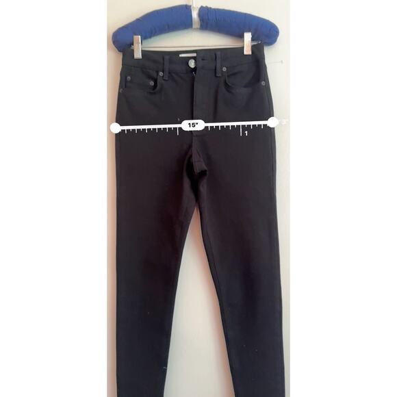 REISS BLACK High RISE SKINNY JEANS size 26 (US 6) - Picture 6 of 11